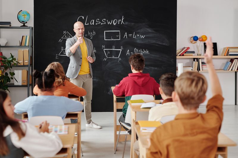 Education environment with technology in use