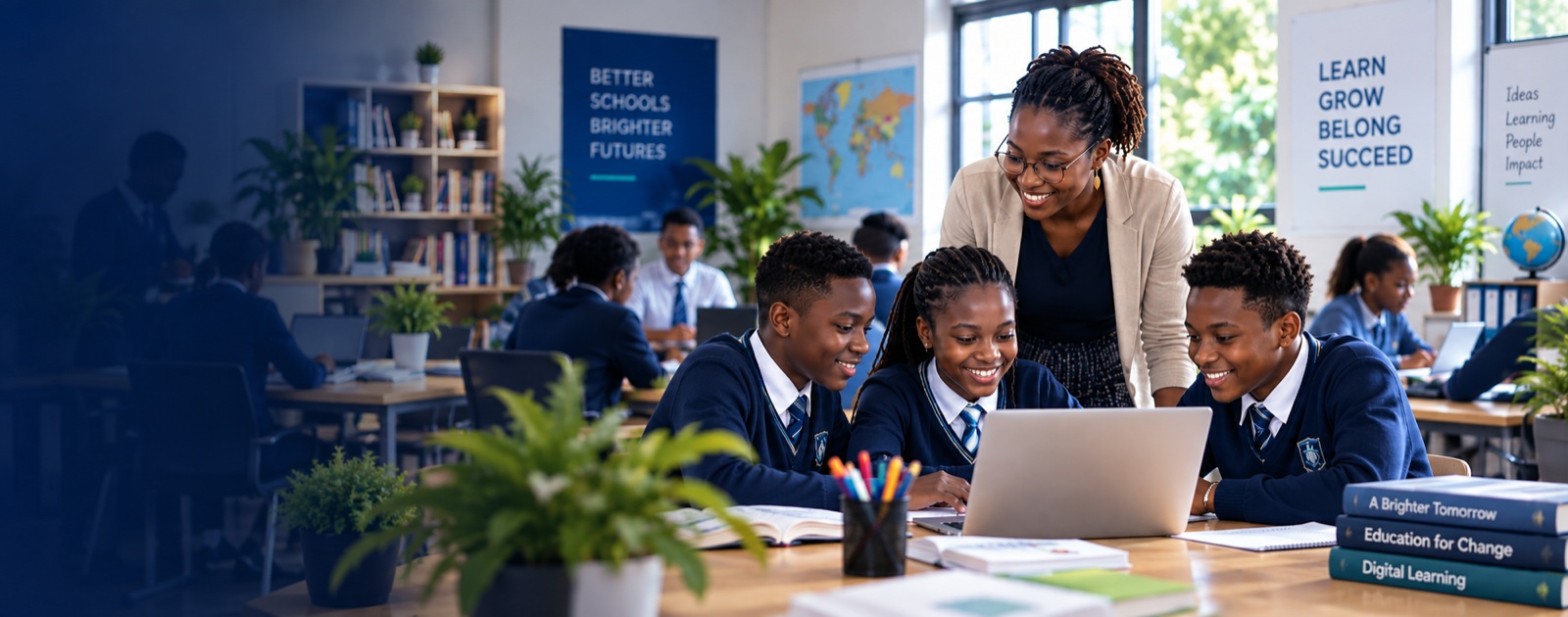 EduFlow school management platform connecting teaching, learning and school operations
